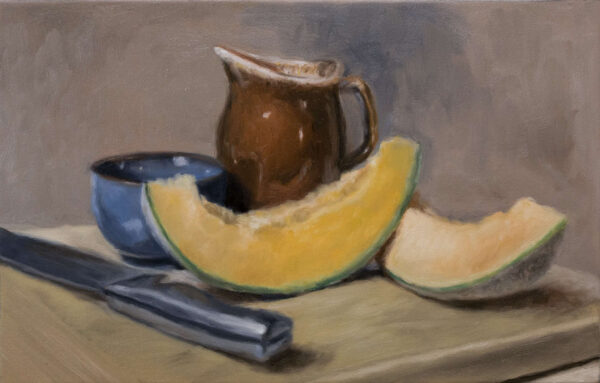"Melon Slices" - Original Oil Painting